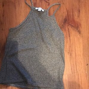 grey ribbed tank top
